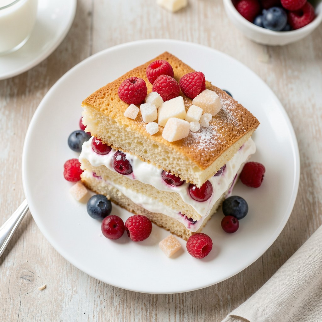 Niebiański przysmak z jagodami