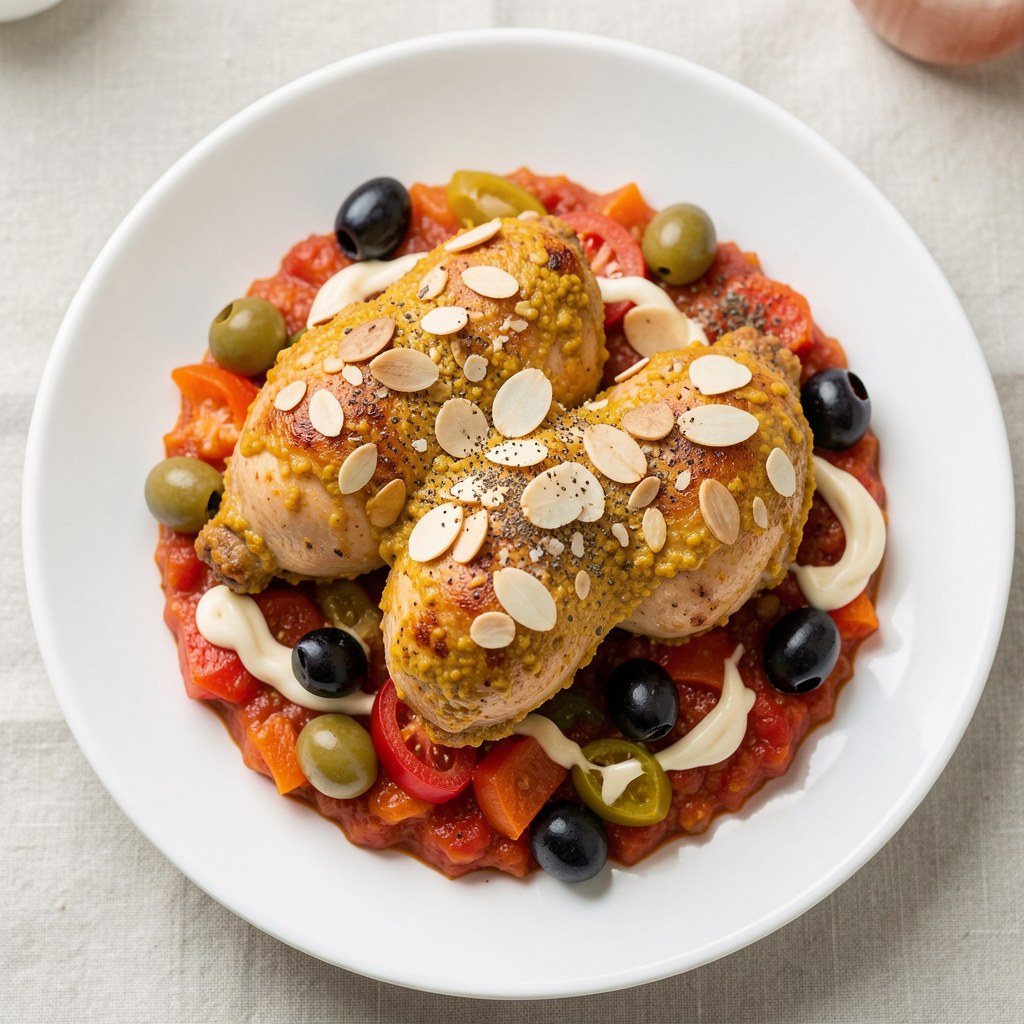 Udka z kurczaka z skorupce musztardowej