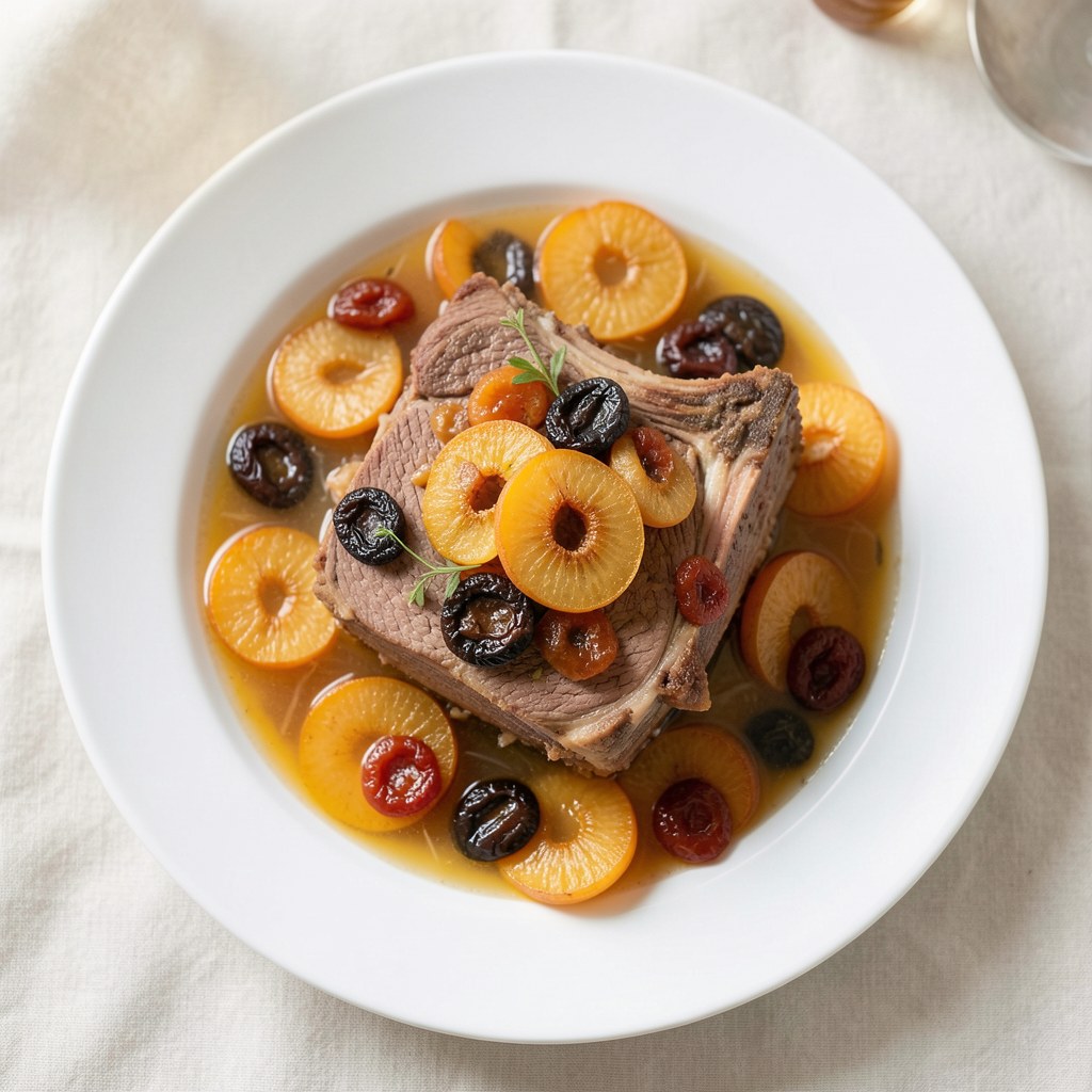 Żeberka ze śliwką suszoną