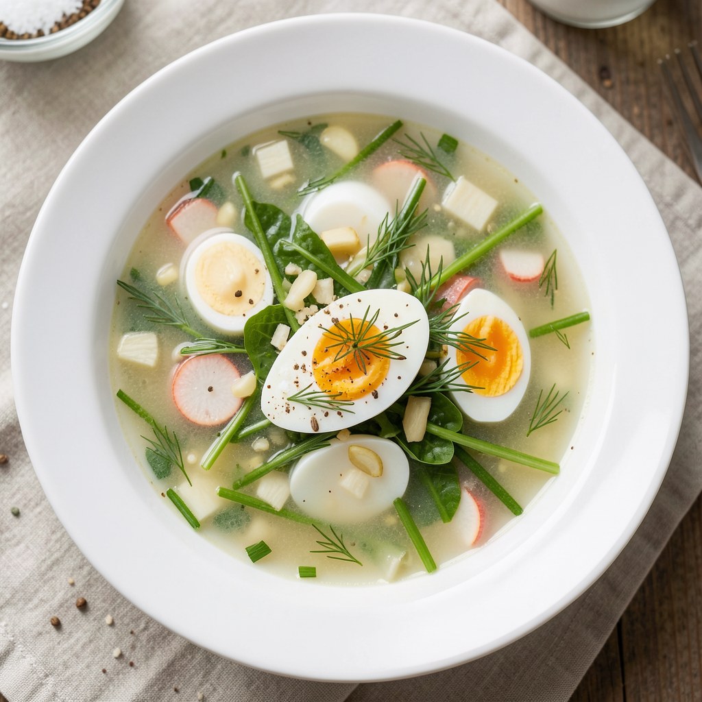 Zupa z koperkiem i rzodkiewkami