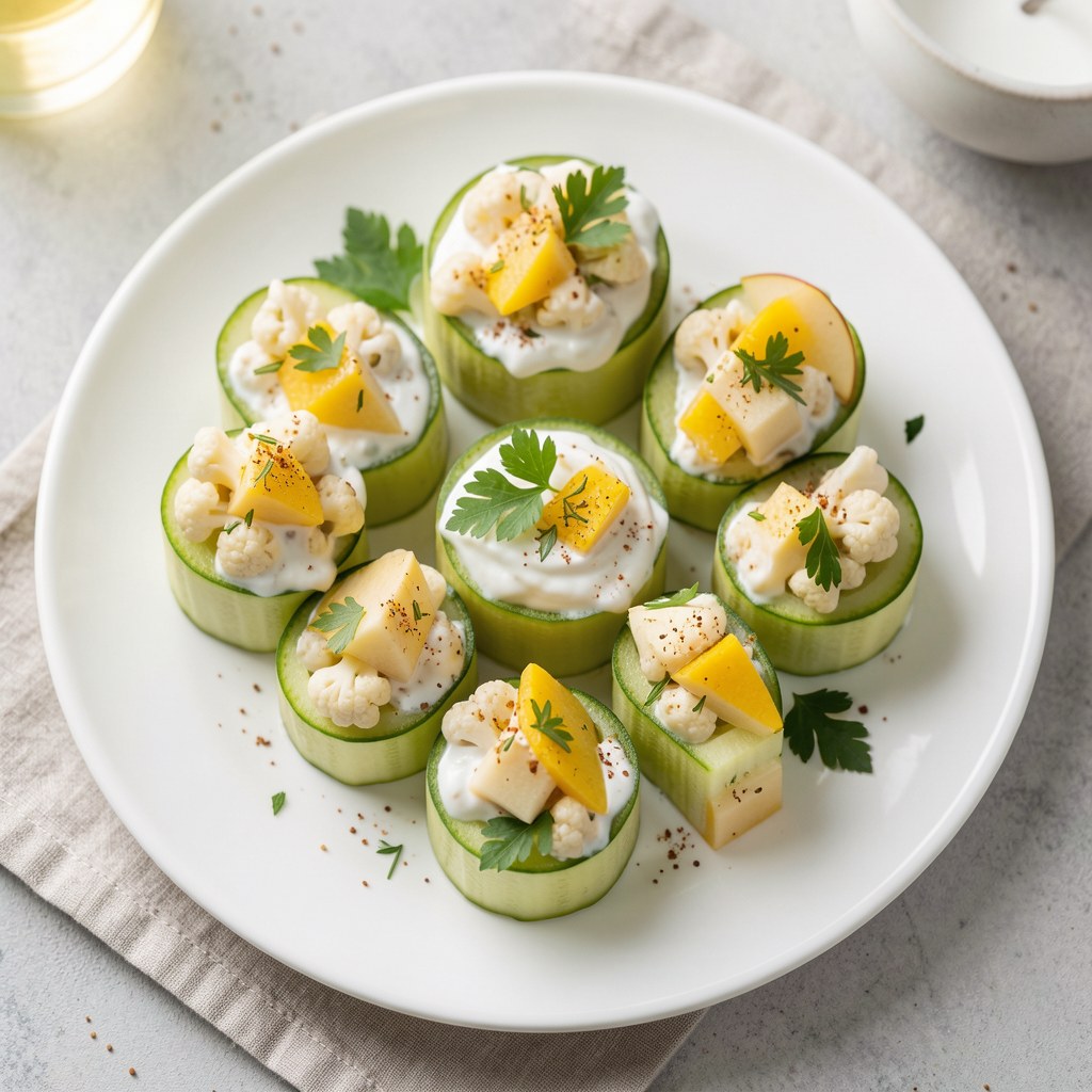 Sałatka z brukselki w ogórkach