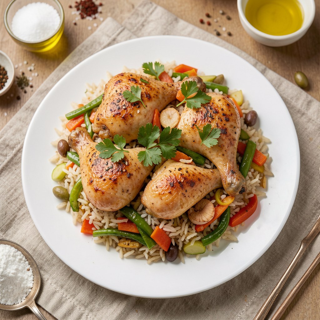 Skrzydełka na ryżowym dywaniku