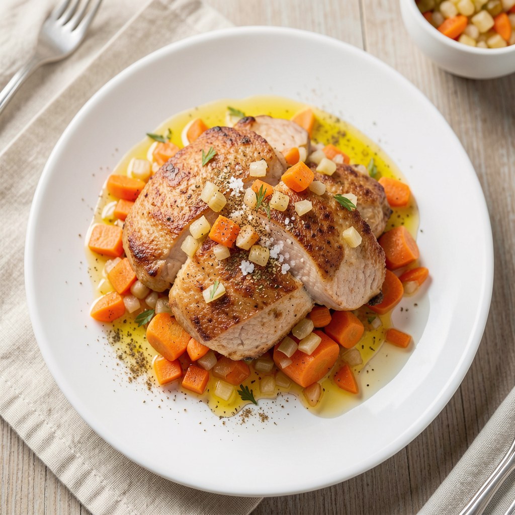 schabowy z marchewką