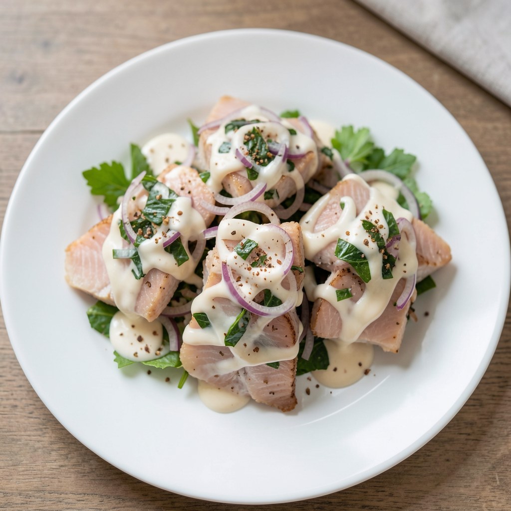 Śledzik z sałatką