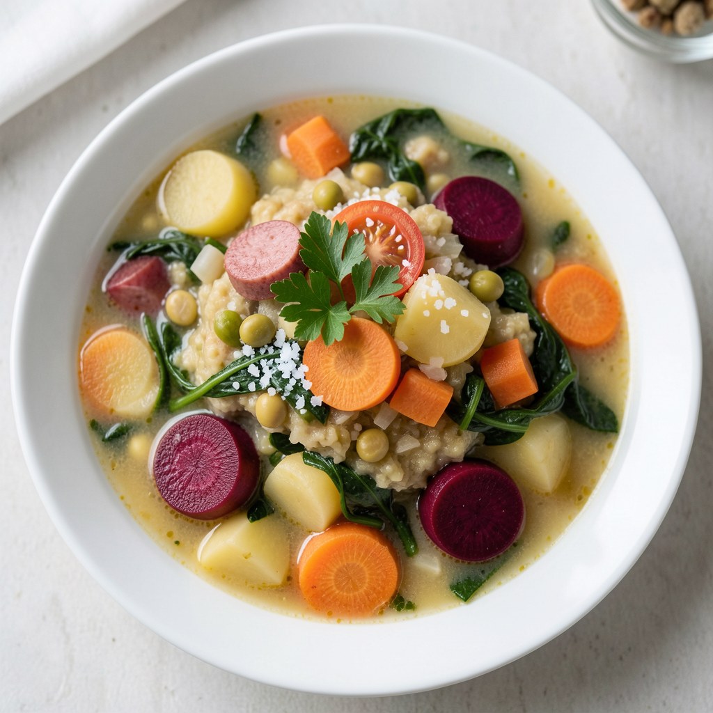 Zupa zimowa z kiełbasą