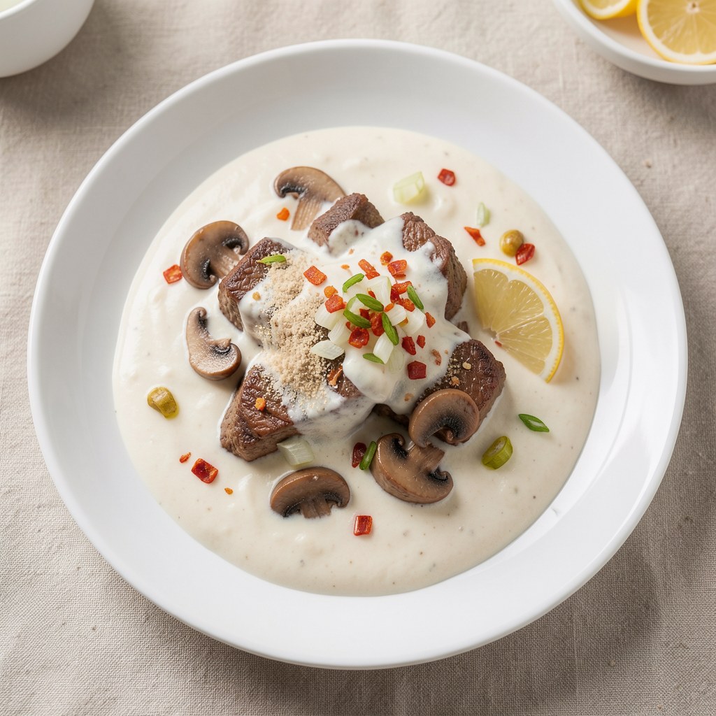 Bitki wołowe w śmietanie