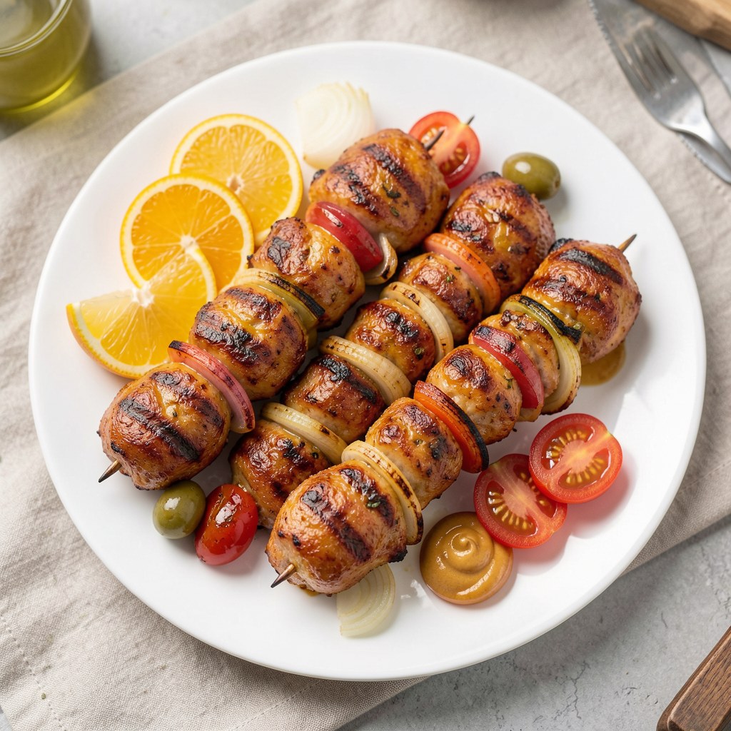 Szaszłyki z piersi kurczaka