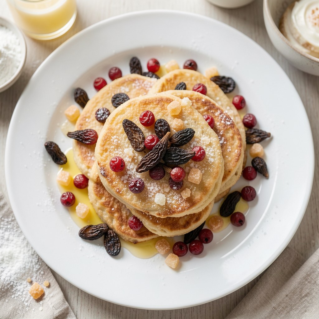 Racuchy z rodzynkami i suszonymi morelami