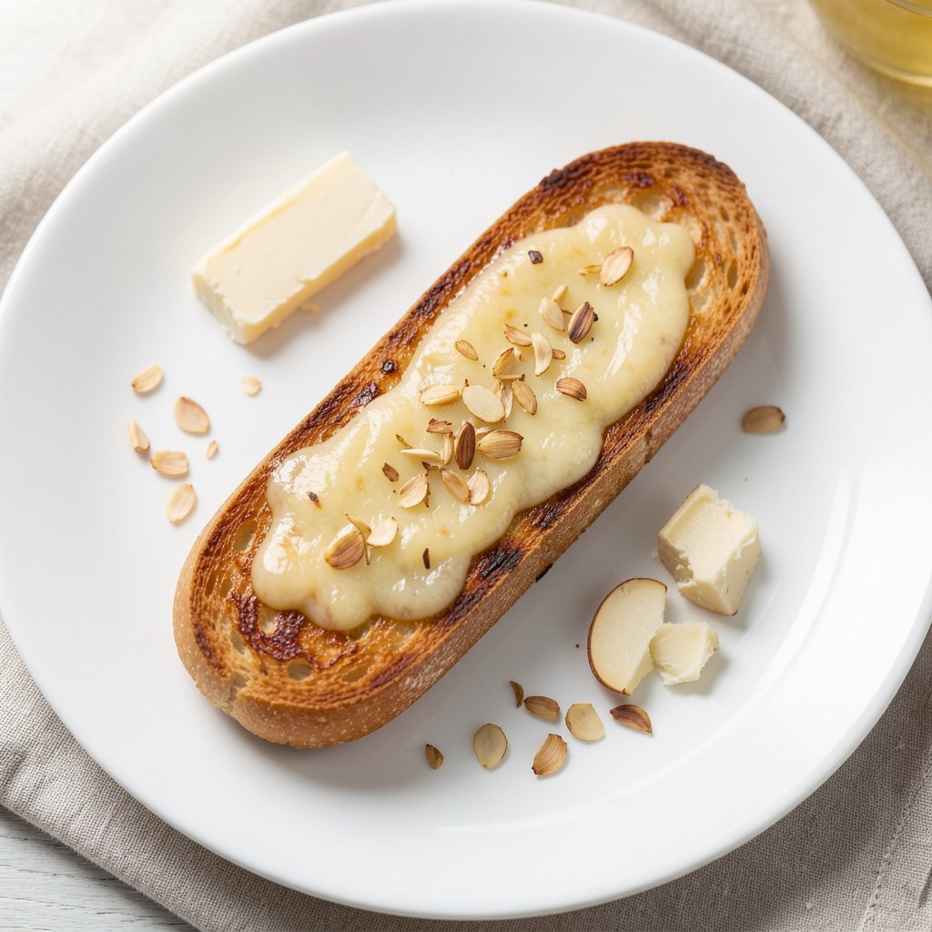 Bagietka zapiekana z masłem czosnkowym