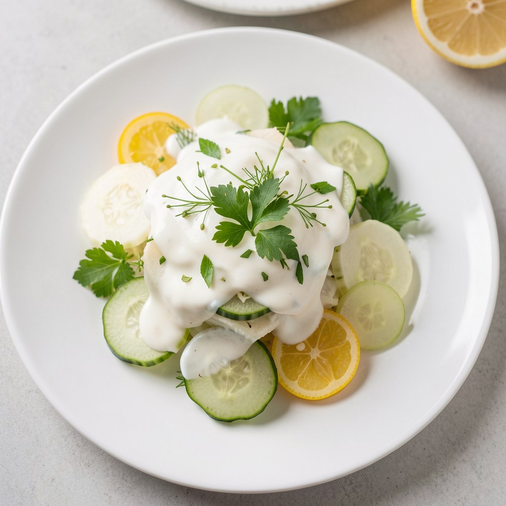 surówka z białej rzodkwi z ogórkiem