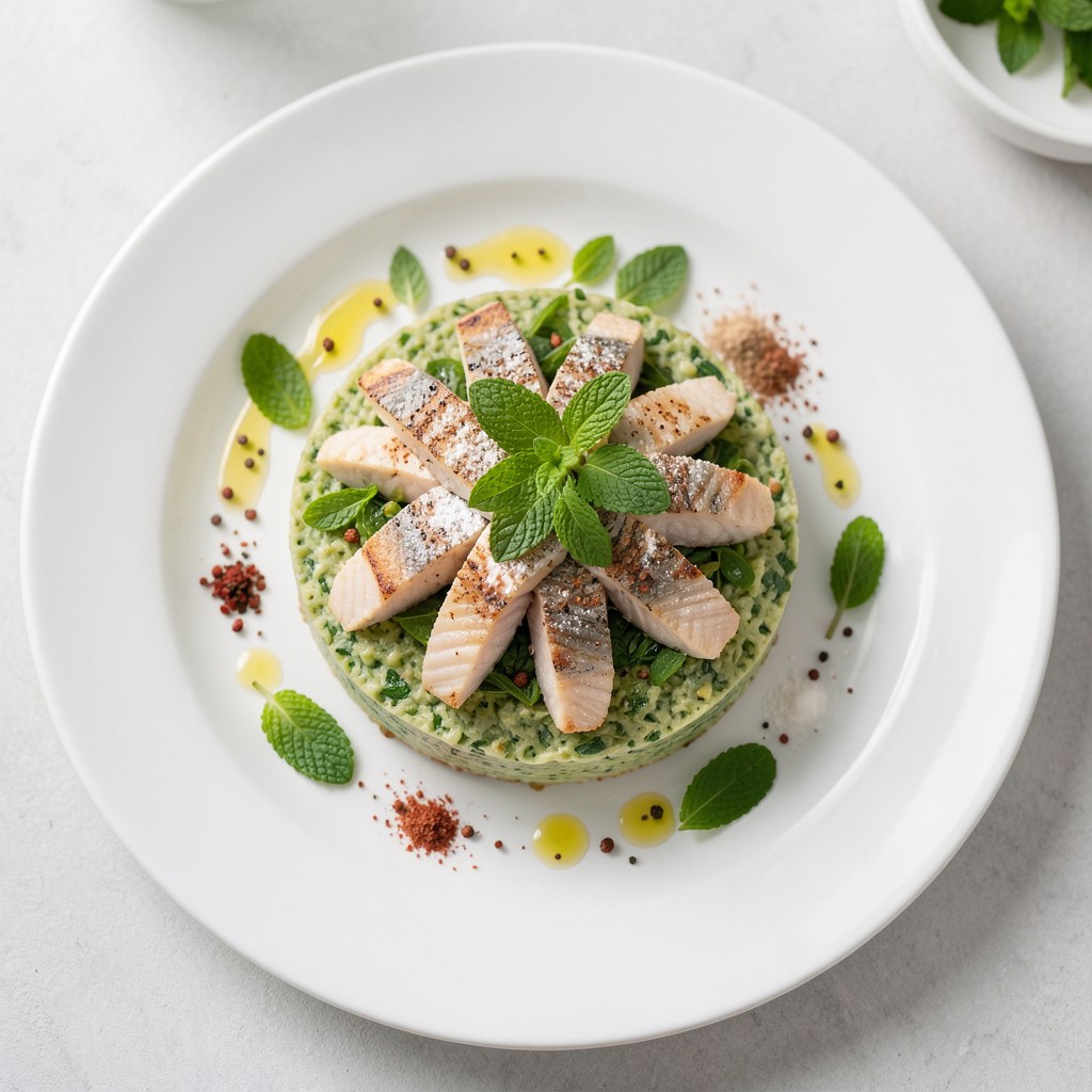 ryba w cieście miętowym