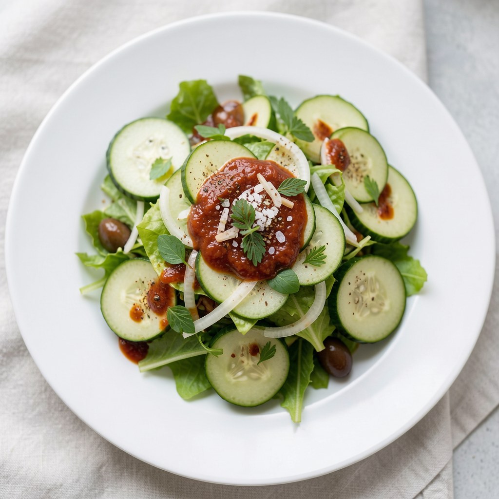 Pikantna salatka z ogorków