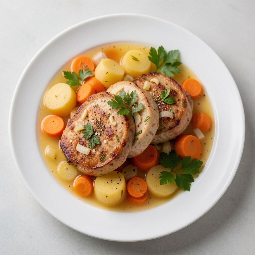 Schabowy z warzywami