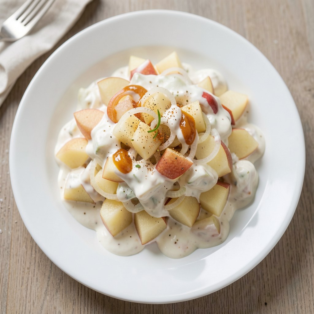 Surówka z cebuli i jabłek