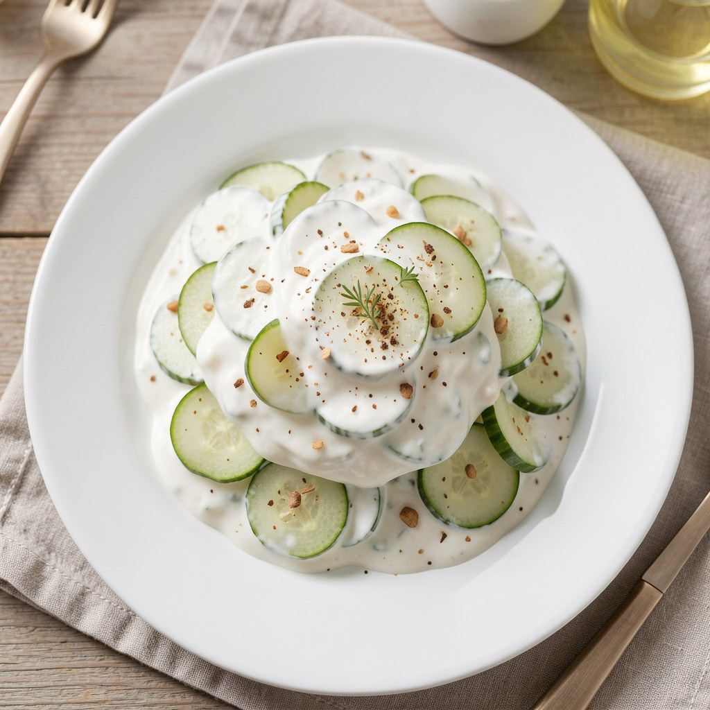 Mizeria ze śmietaną