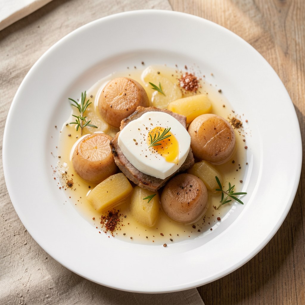 Pory duszone z masłem