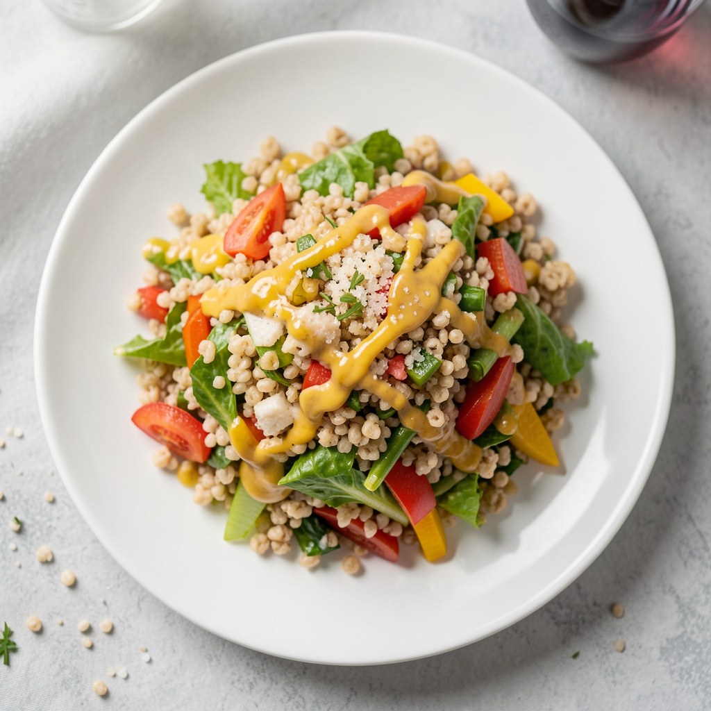 Sałatka z kaszy gryczanej