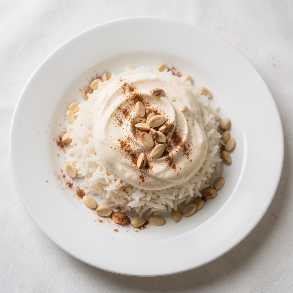 Ryż z kremem migdałowym