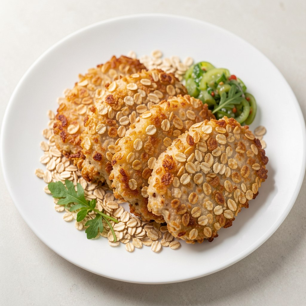 Kotlety w płatkach owsianych