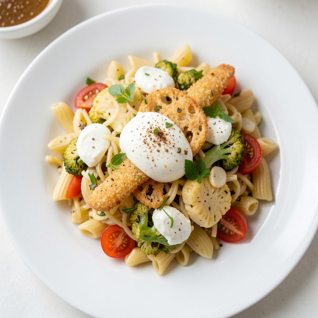 Portawka z brukselki z makaronem ryżowym