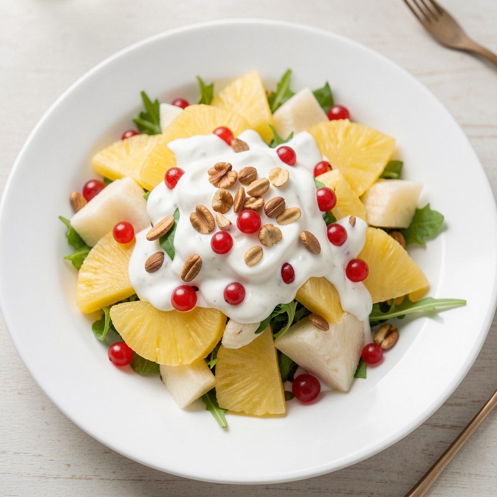 Sałatka z ananasem i kalafiorem