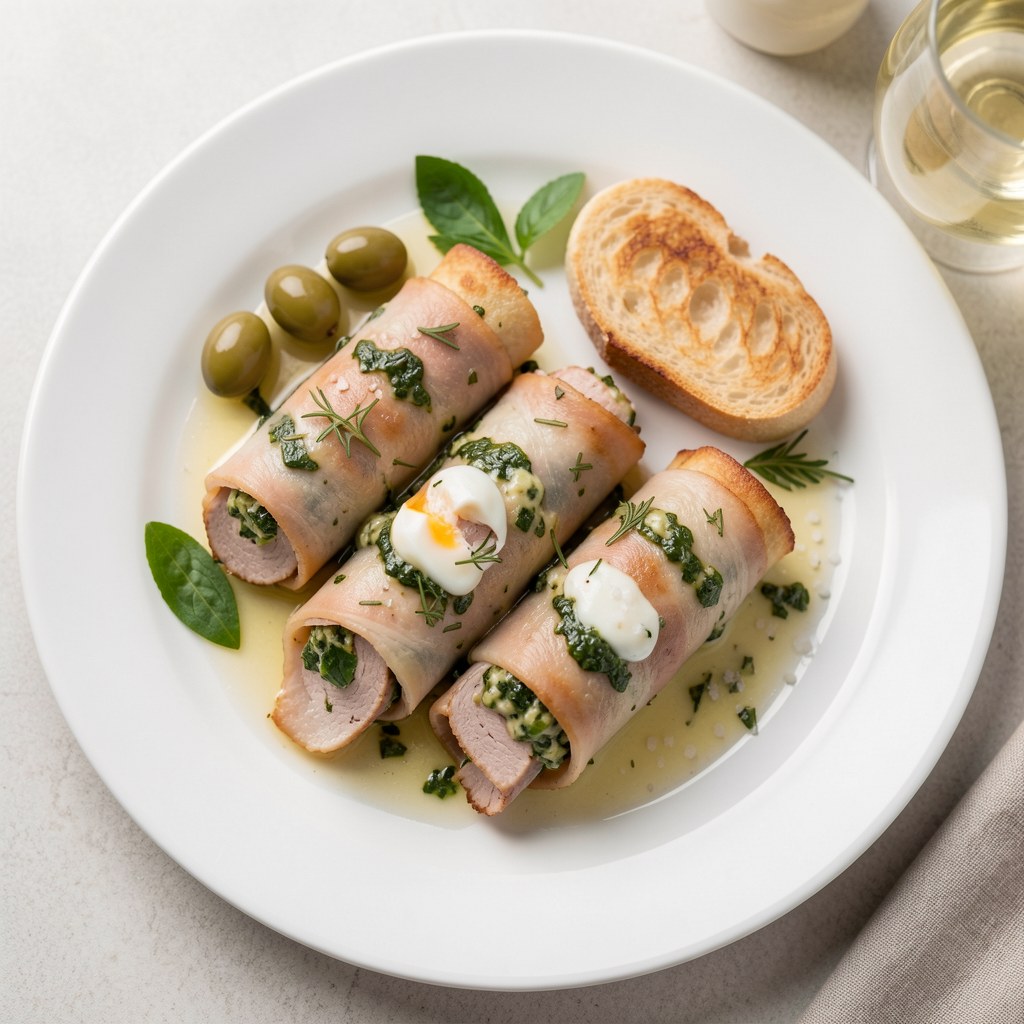 Roladki cielęce z ziołami