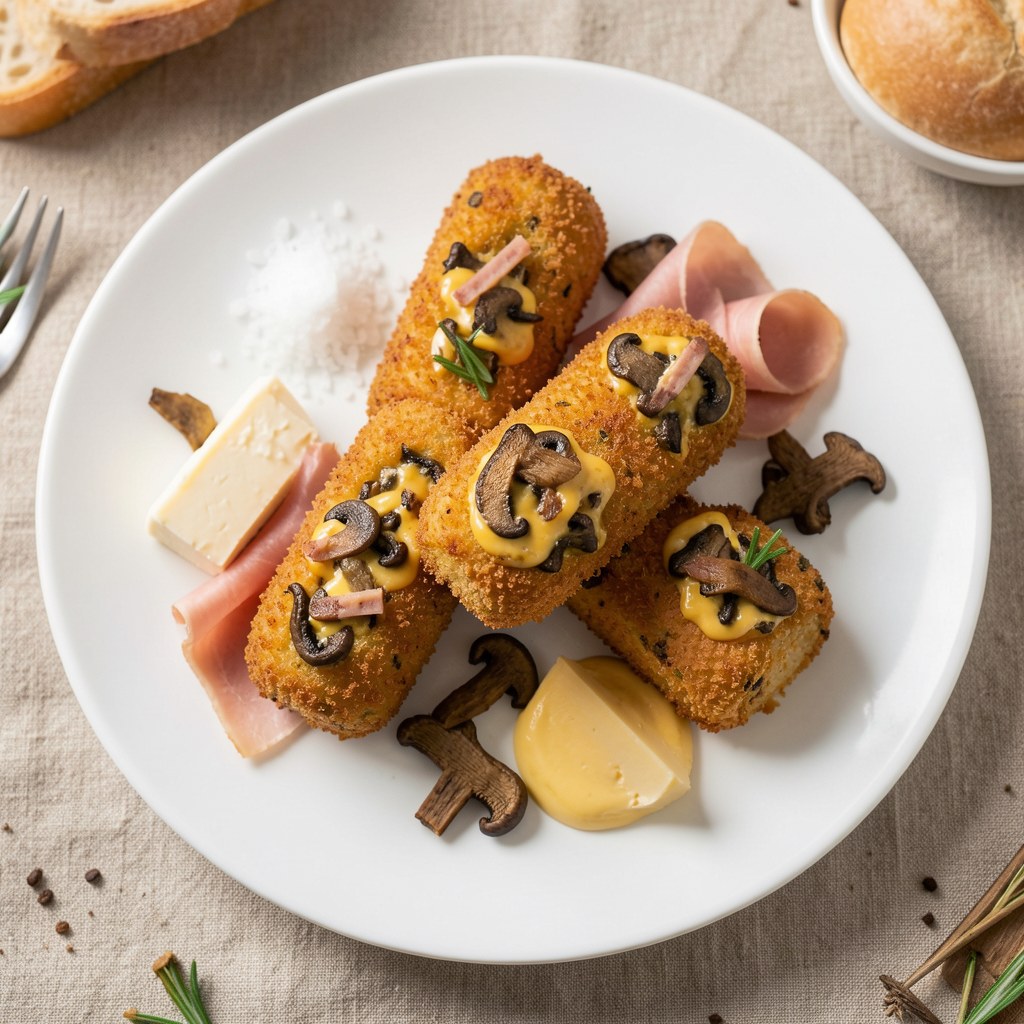 Krokiety z grzybów leśnych