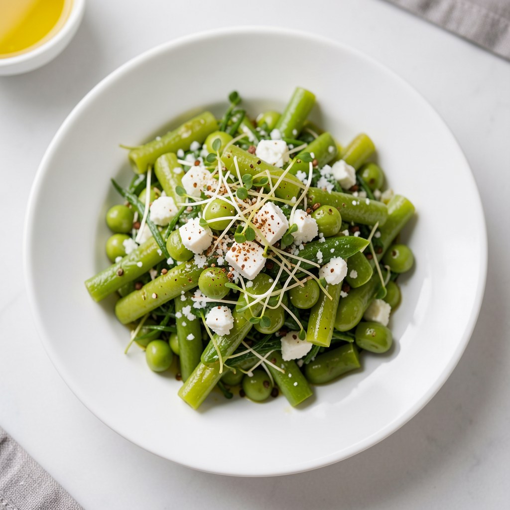 Fasolka szparagowa z rzodkiewką .