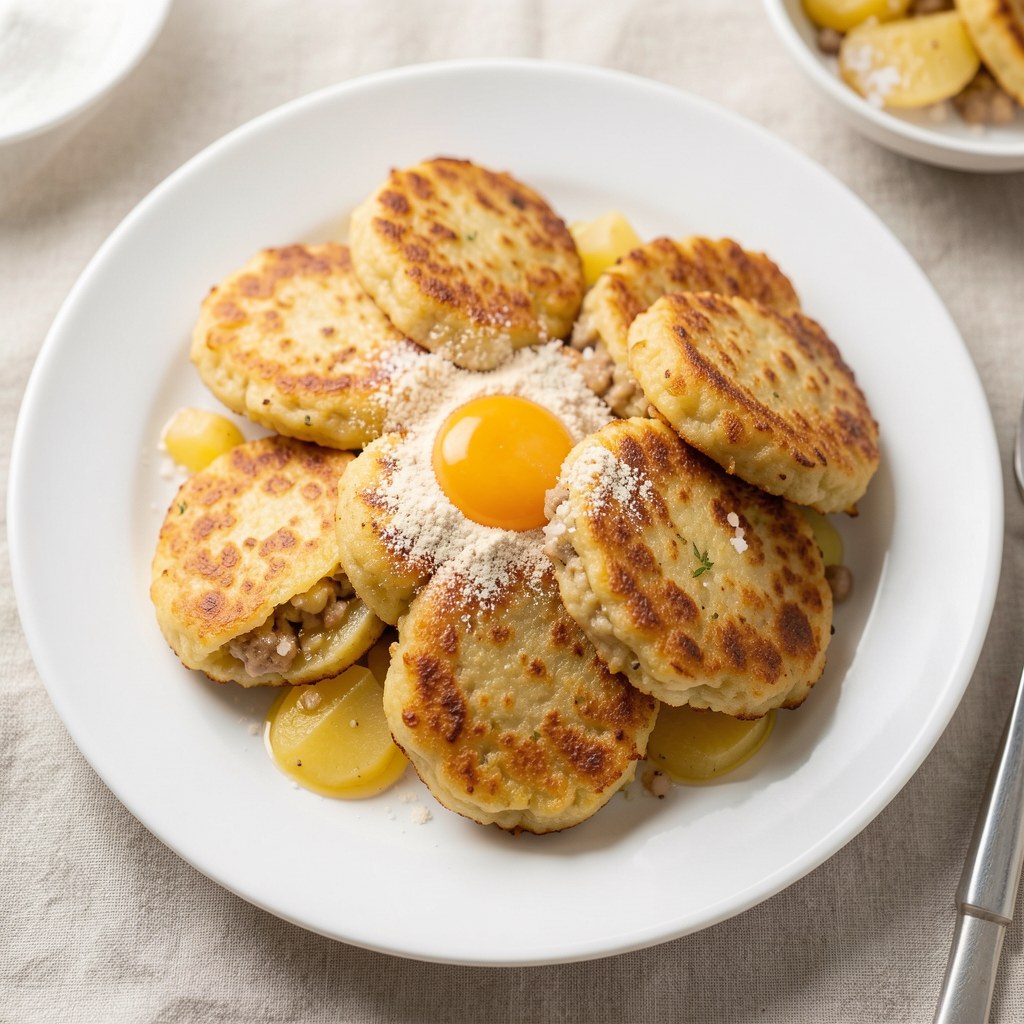 Kotlety ziemniaczane z farszem