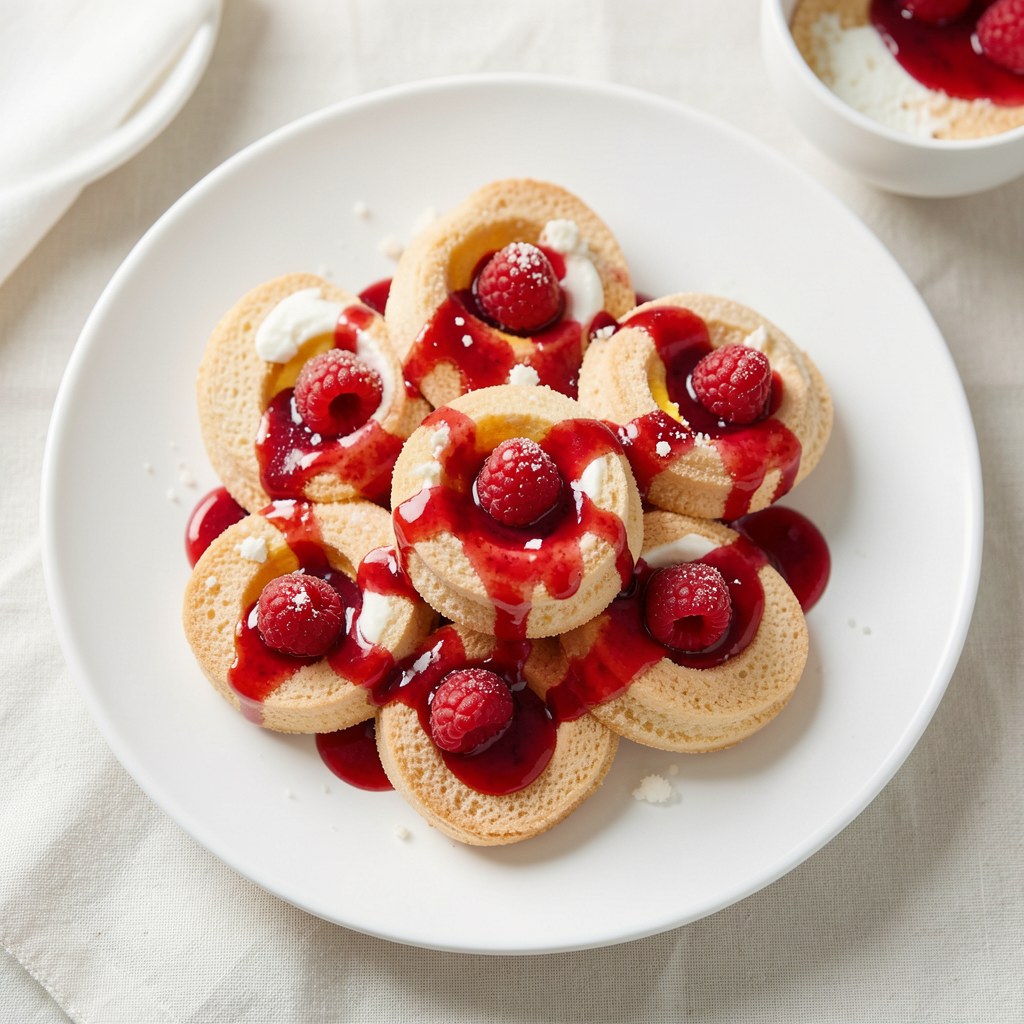 Beziki z truskawkami