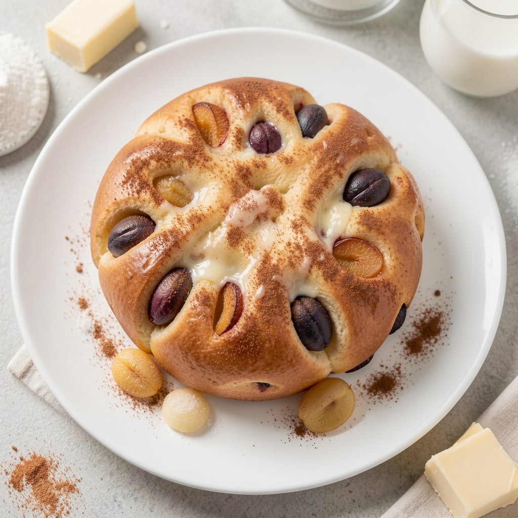 ciasto drożdżowe z owocami