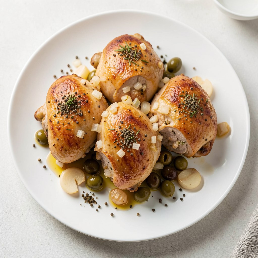 Pieczone udka z kurczaka