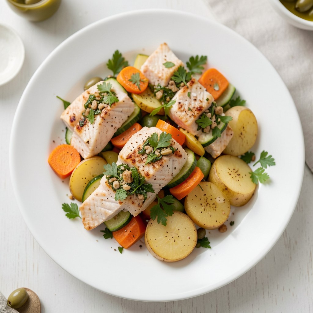 Letnie wazywa faszerowane łososiem z kolendrą