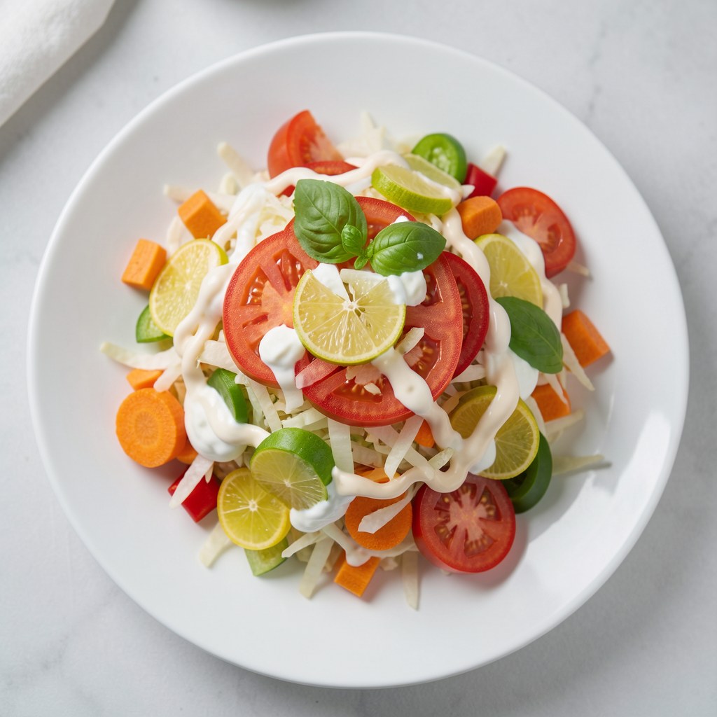 Sałątka z białej kapusty