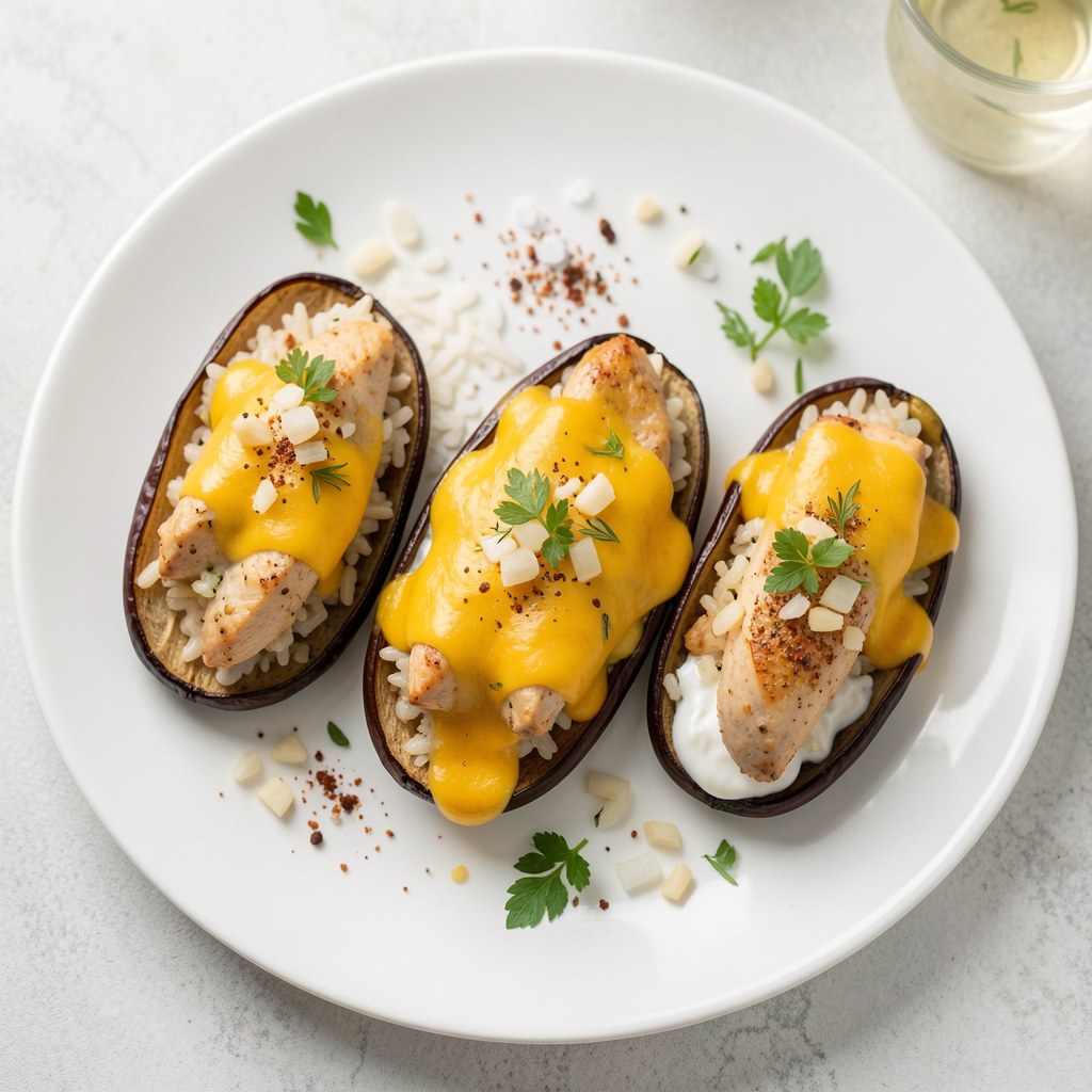 nadziewany bakłażan