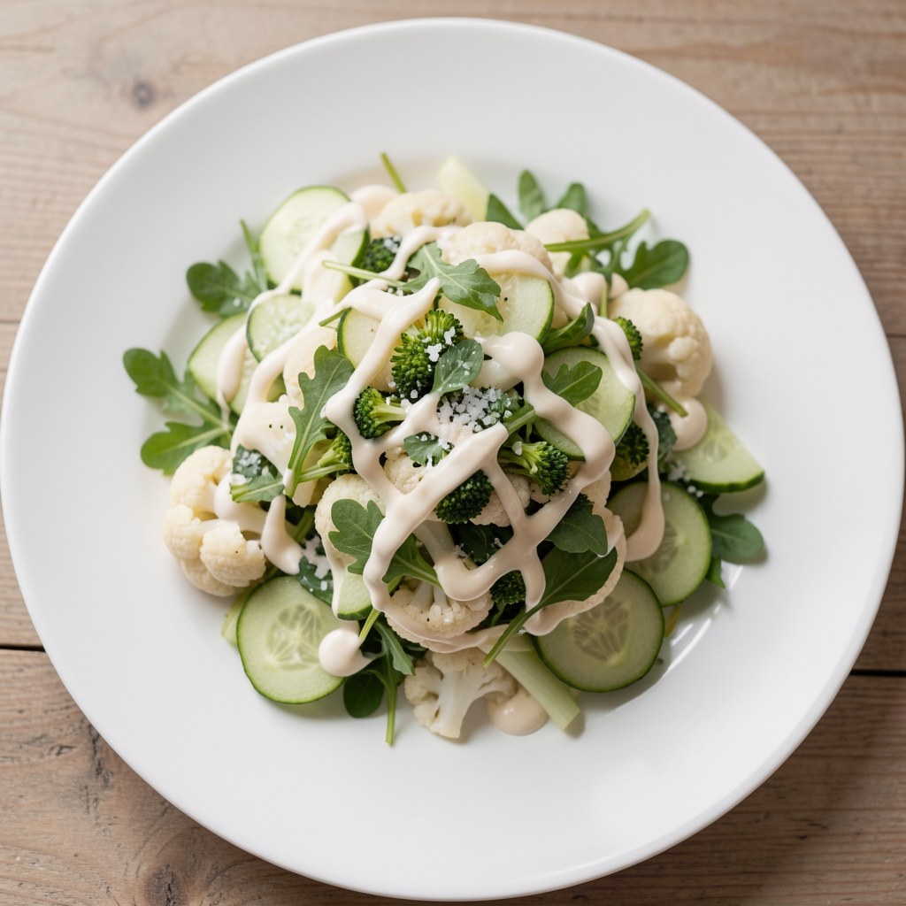 Sałatka z kalafiora z rzodkiewkami