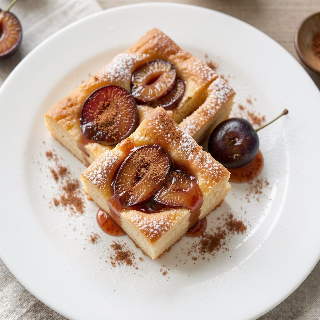Śliwki w cięście francuskim