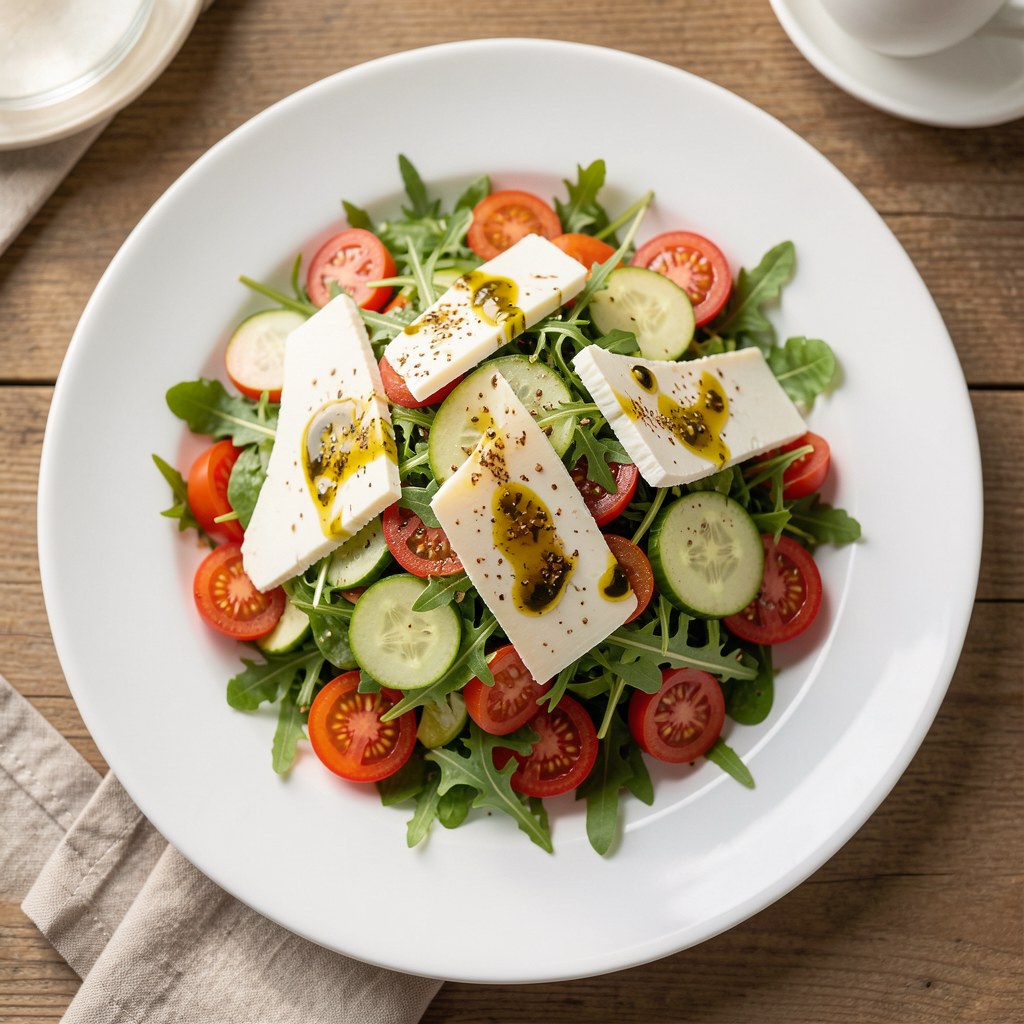 Sałatka z serem typy włoskiegolub fetą