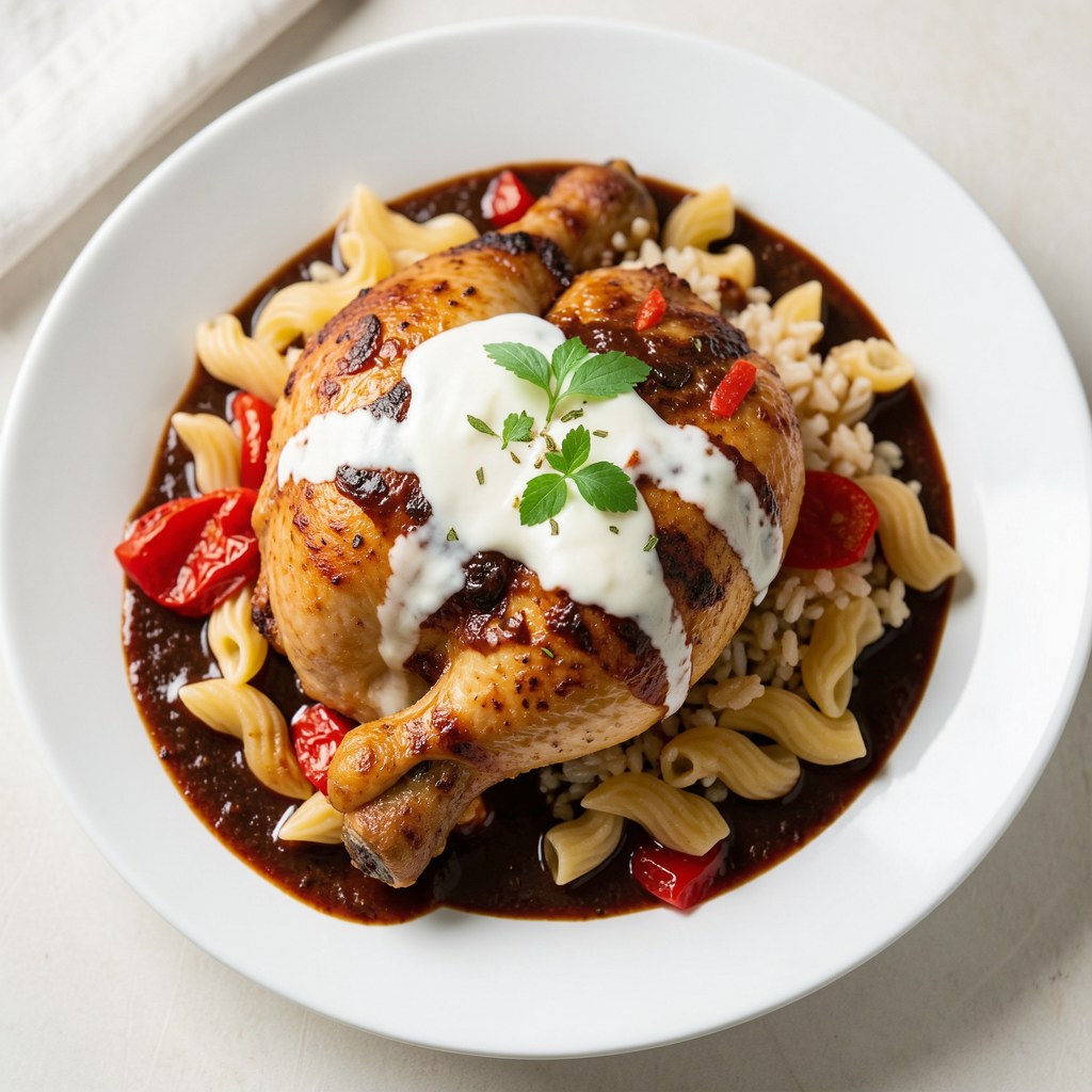 Duszonka z pieczonego kurczaka