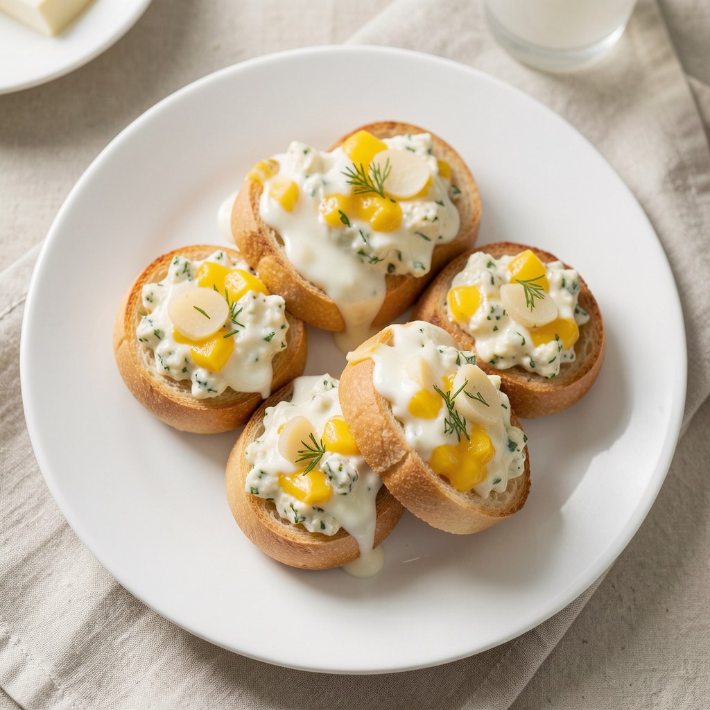 Bułeczki zapiekane z serkiem