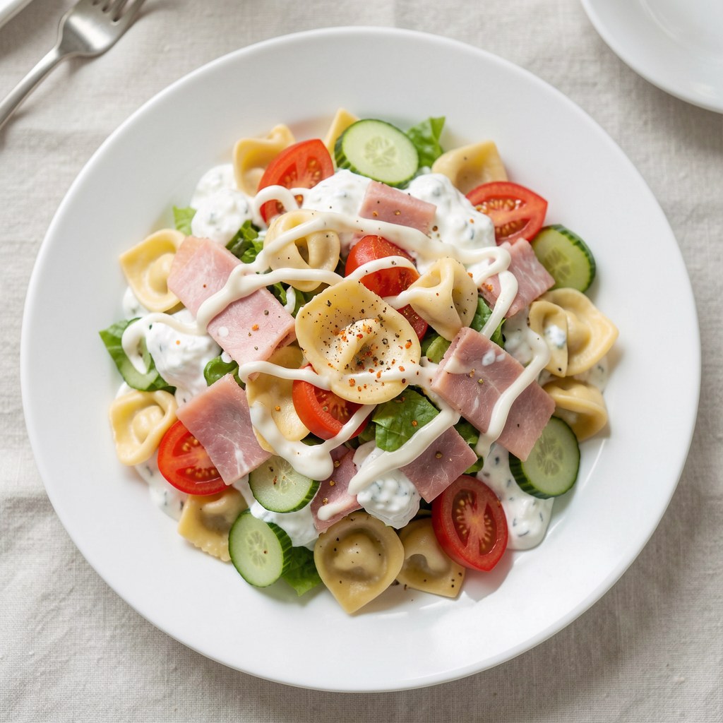 Sałatka z mięsnym tortellini