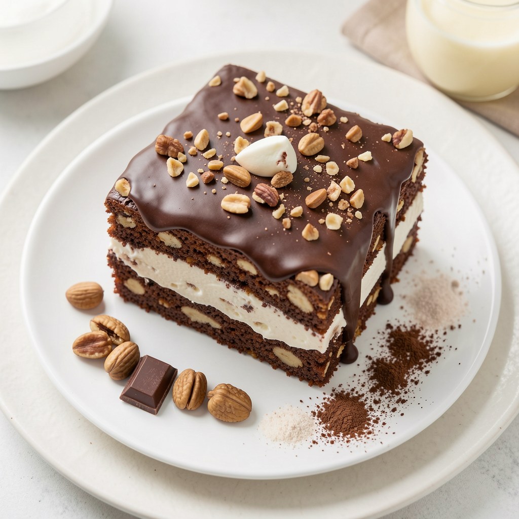 Ciasto czekoladowo-orzechowe na maślance