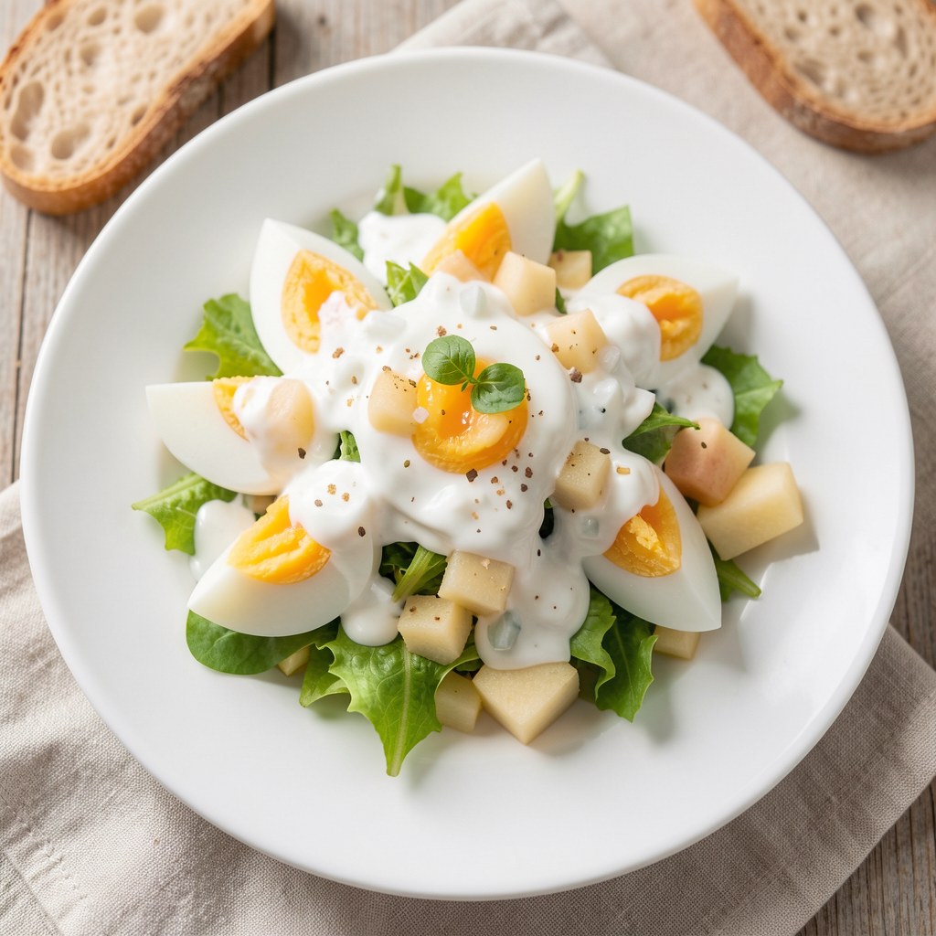 Sałatka z jaj z chrzanem
