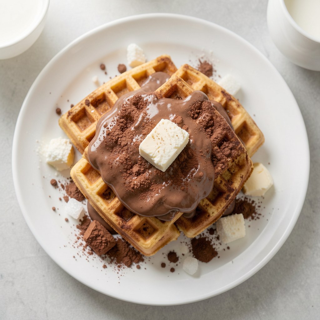 Wafle z mlekiem w proszku