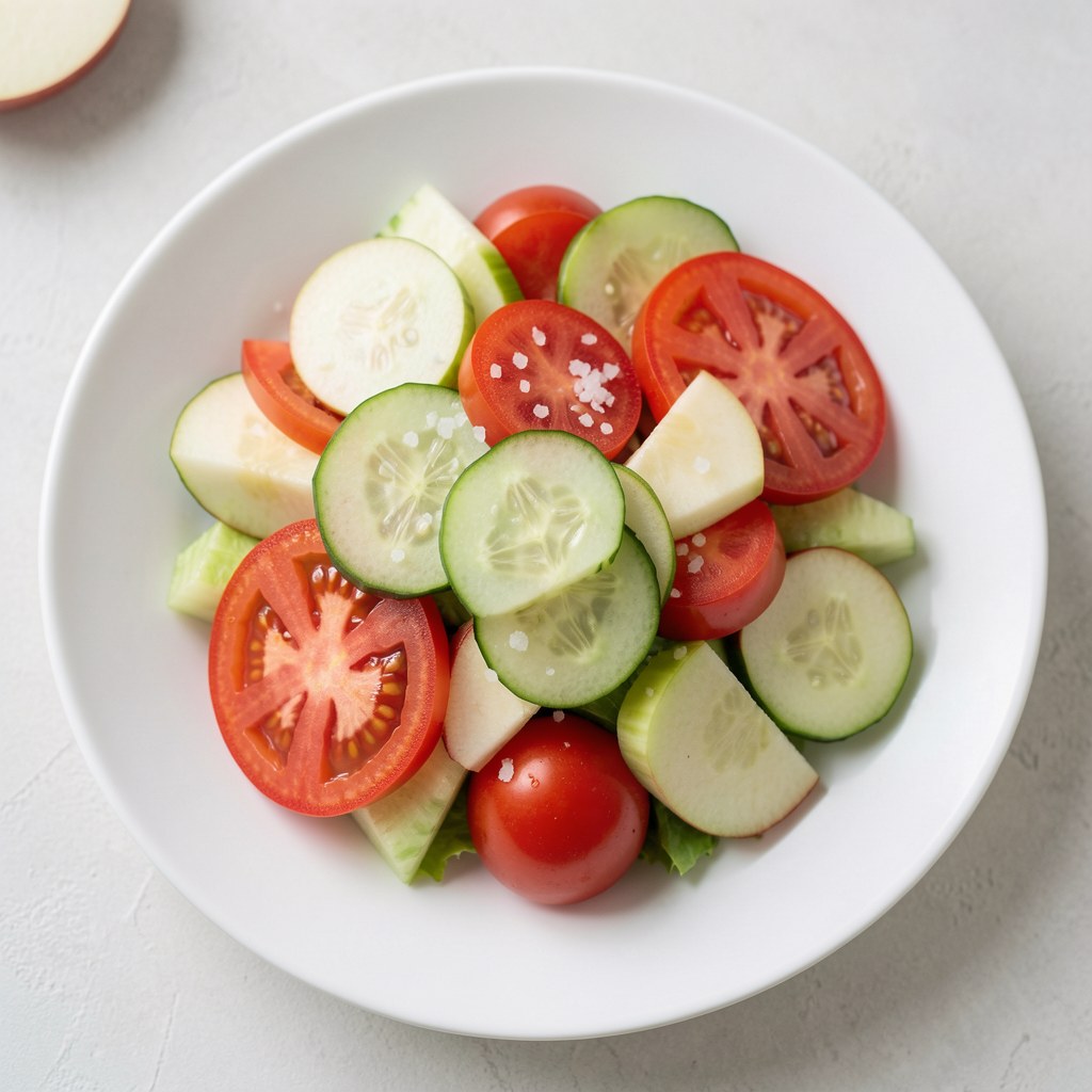 Sałatka z pomidorów z arbuzem