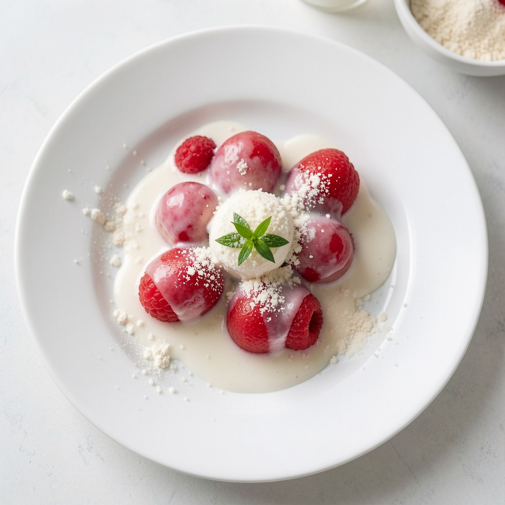 Truskawki w sosie waniliowym