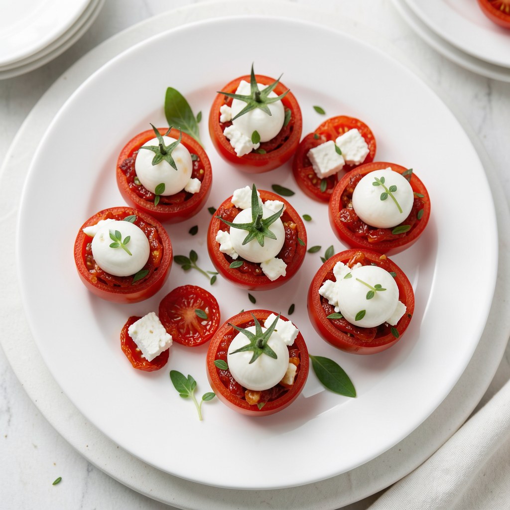 Nadziewane pomidorki koktajlowe