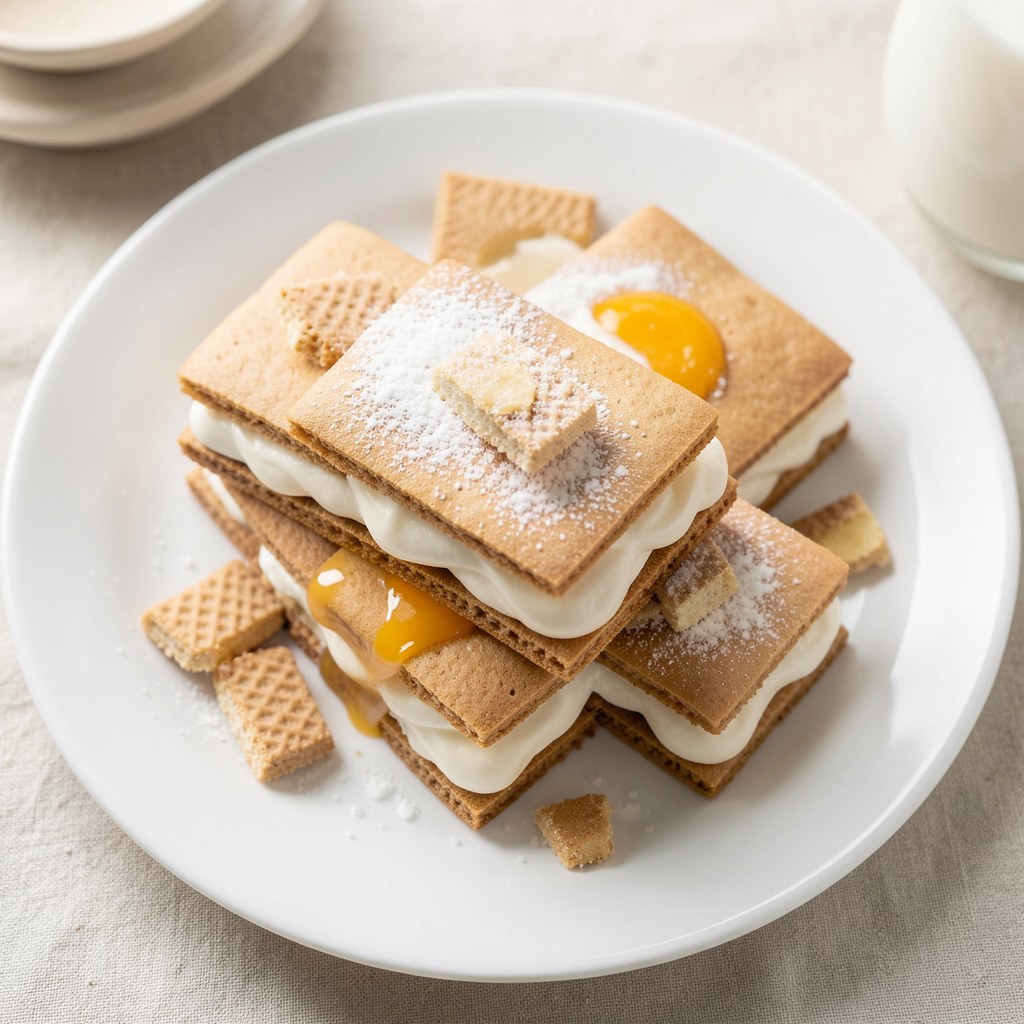 Napoleonki bez pieczenia.