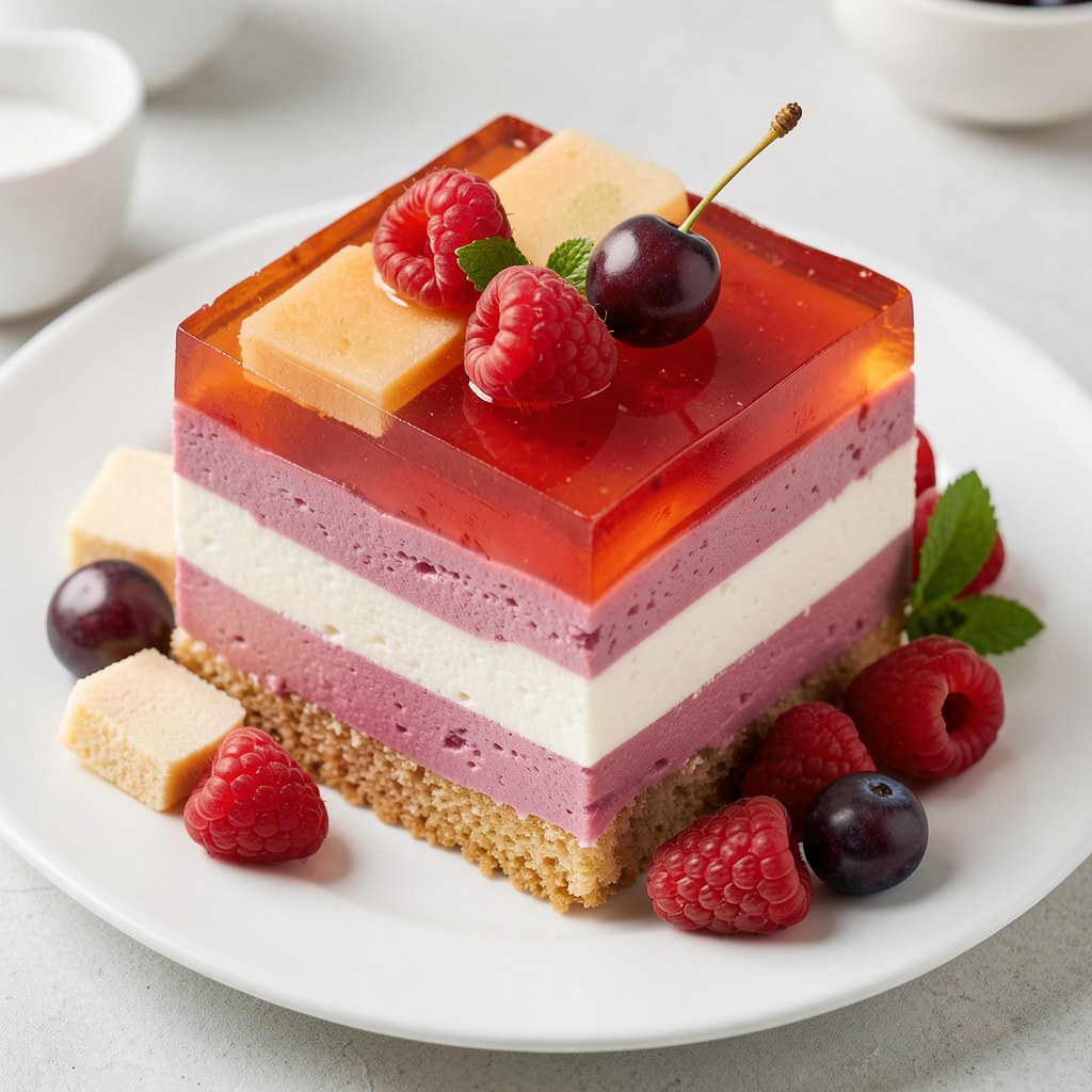 Sernik na zimno – móc galaretek