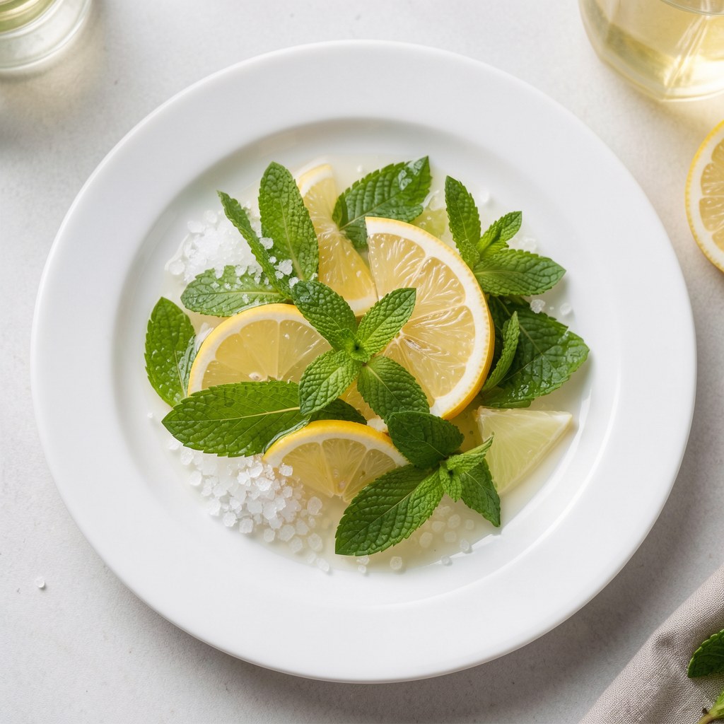 Orzeźwiająca nalewka miętowa.